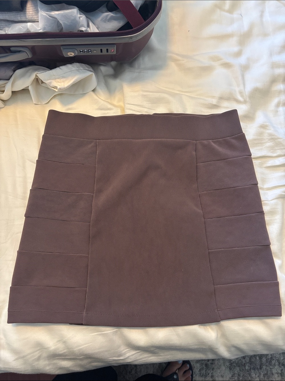 Divided Dusty Mauve Panelled Mini Skirt
